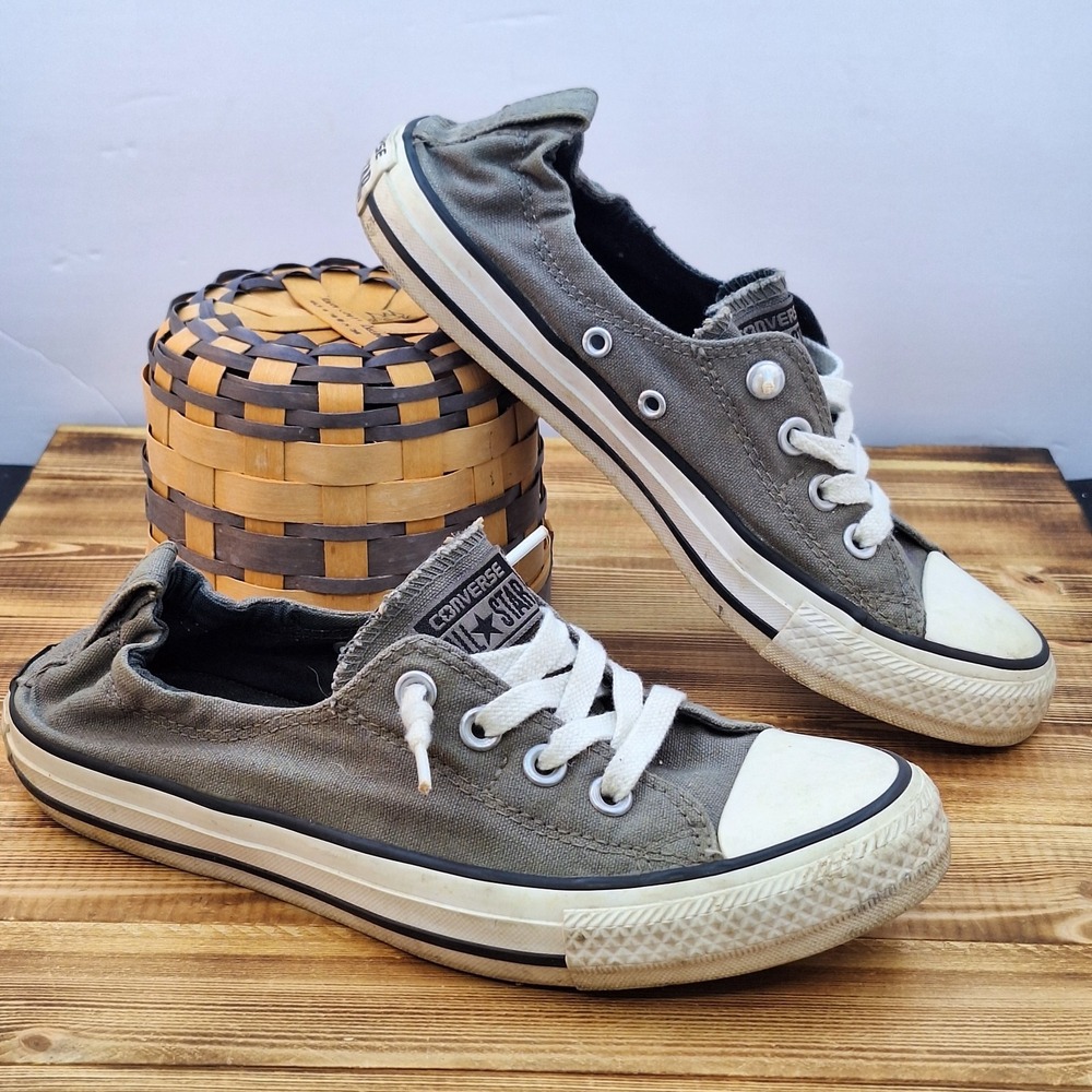 Converse All Star Gray Shoreline Shoes Sneakers Size 8 Stretch Back